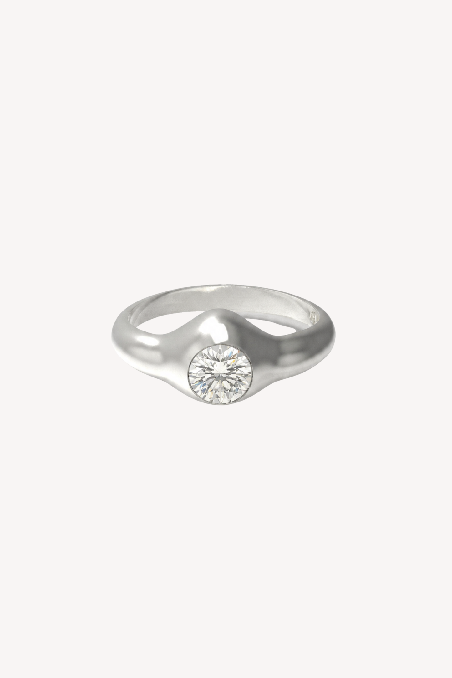Silver Diamond 03 Ring