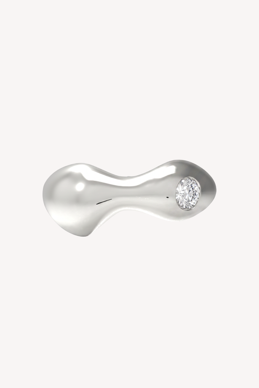 Silver Diamond 02 Ring