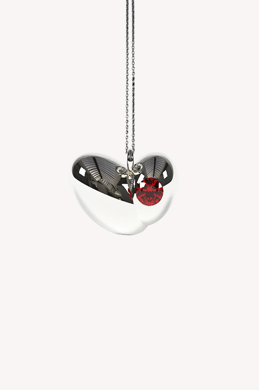 Garnet Pulse Necklace