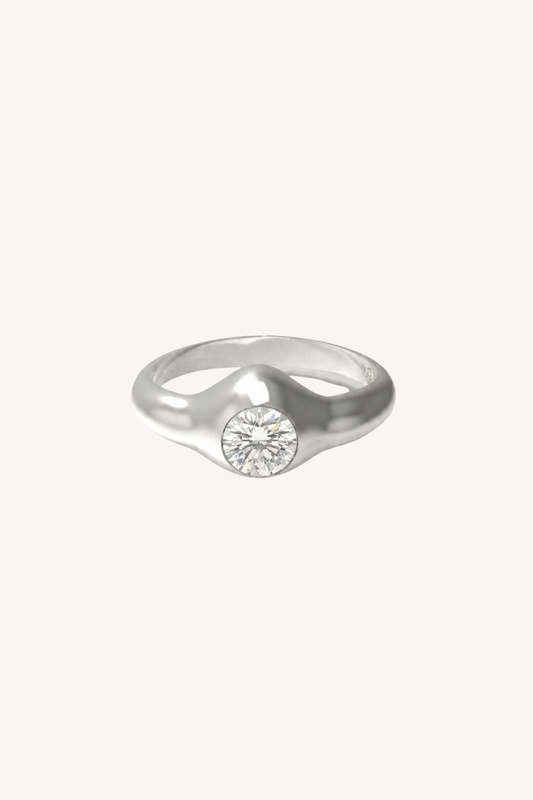 Silver Diamond 03 Ring