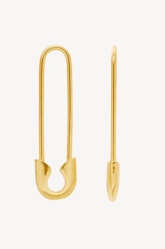 14K Gold Pin Earring