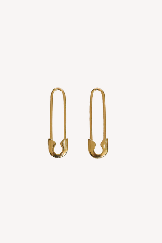 14K Gold Pin Earring