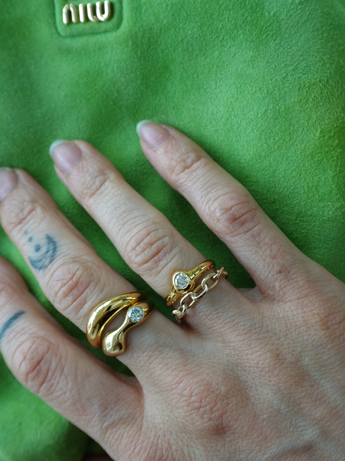 14k Chain Ring
