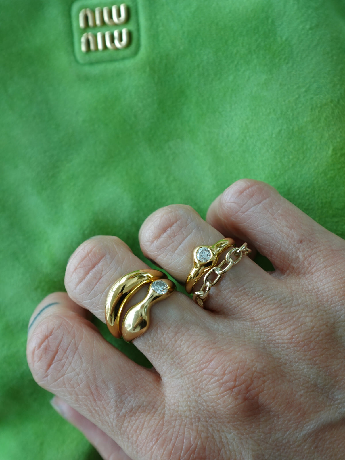 14k Chain Ring