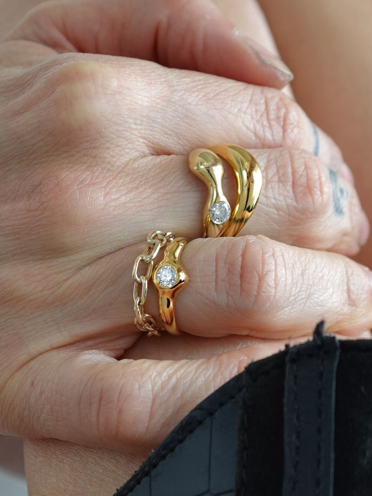 14k Chain Ring