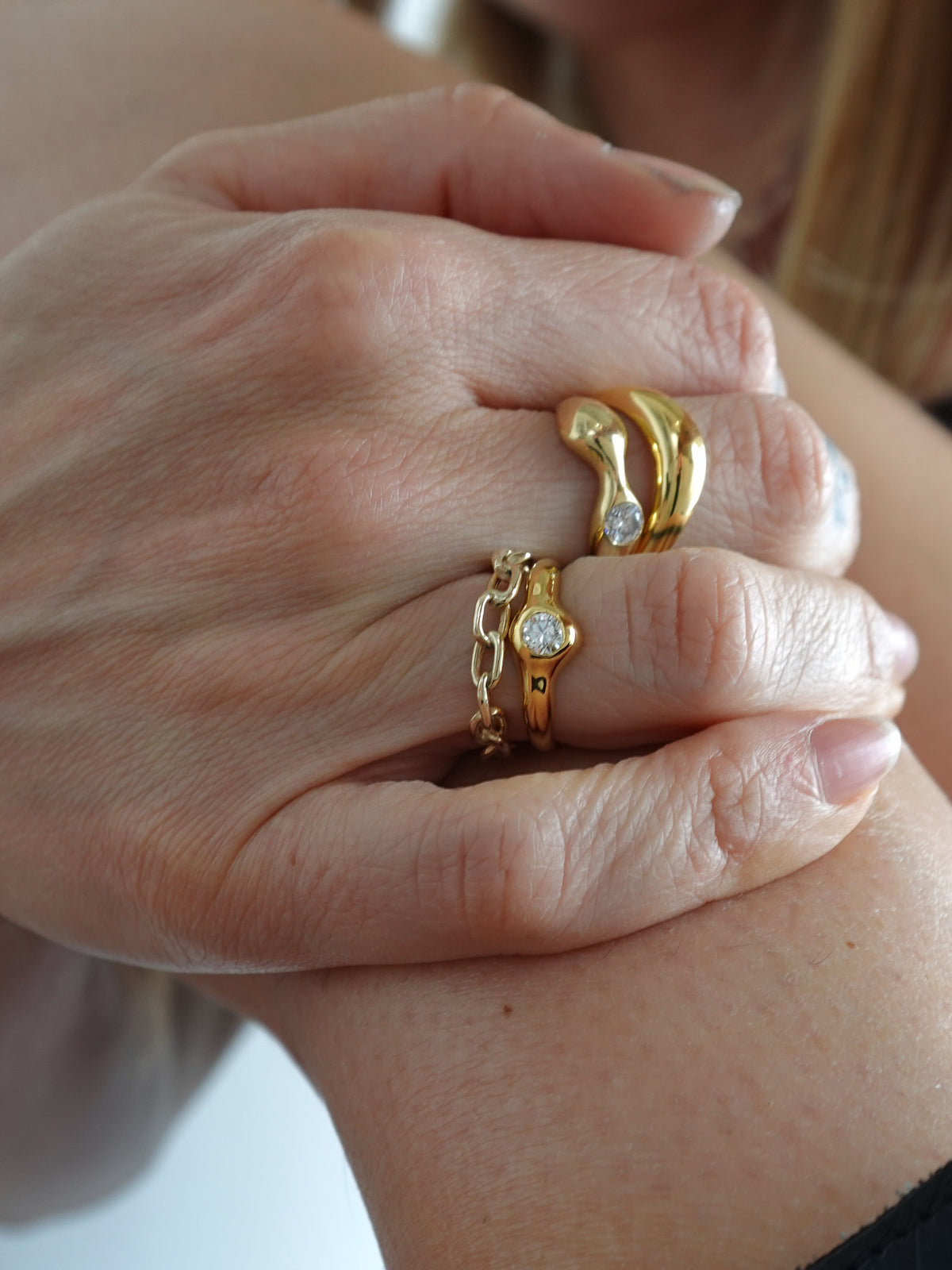 14k Chain Ring