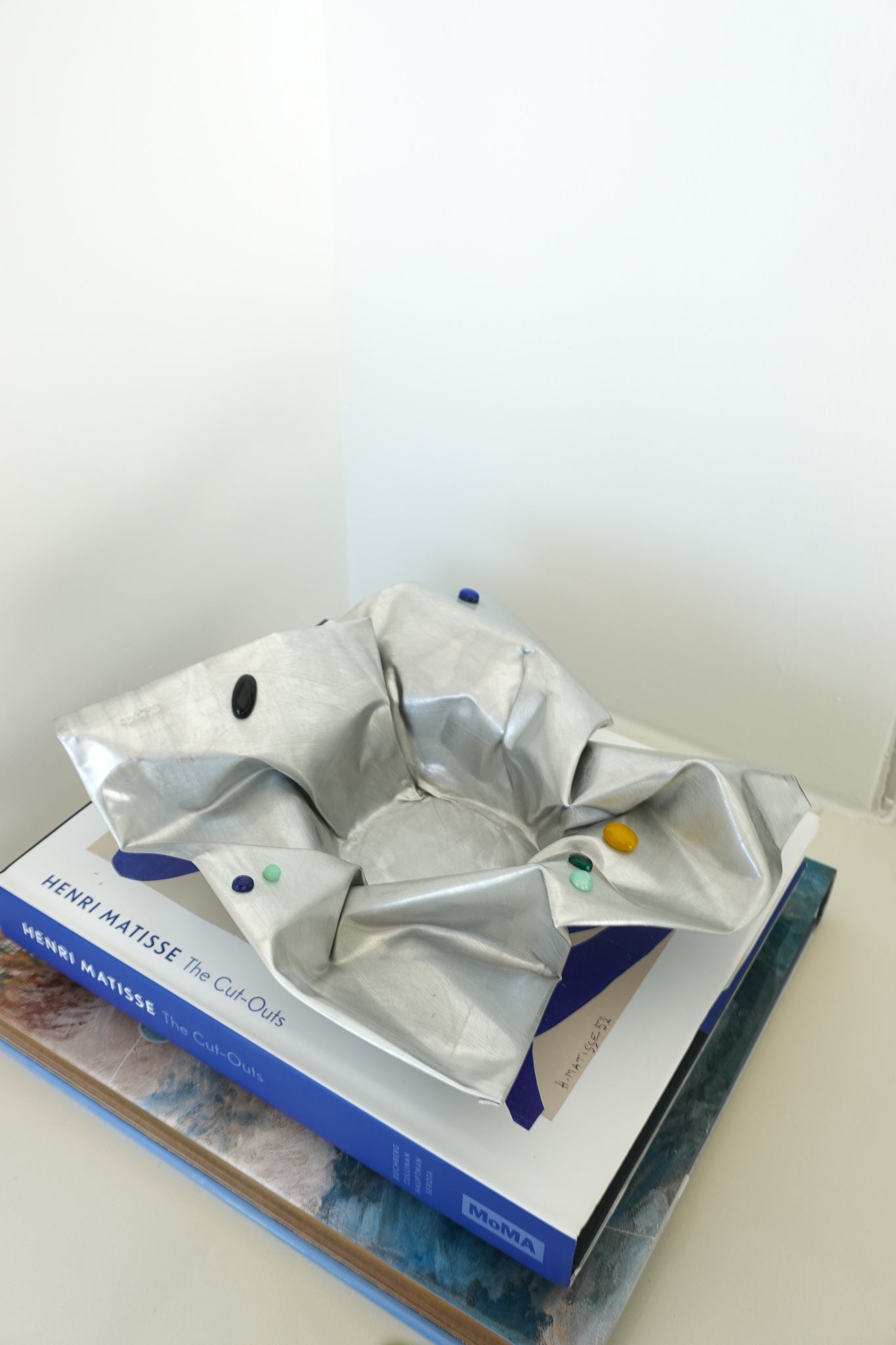 INTERVINED — Sculptural Vessel in Aluminum &amp; Natural Stone
