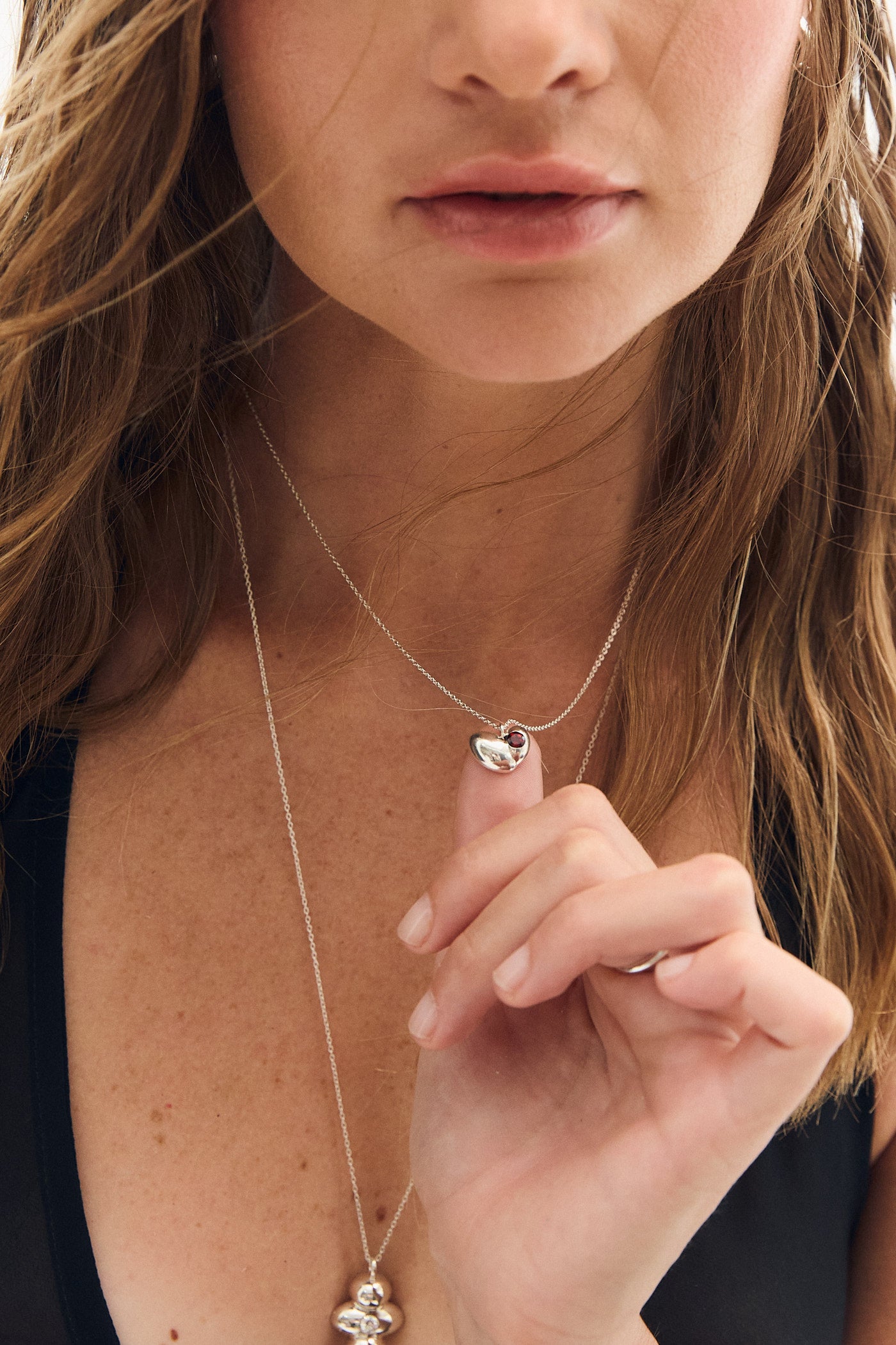 Garnet Pulse Necklace