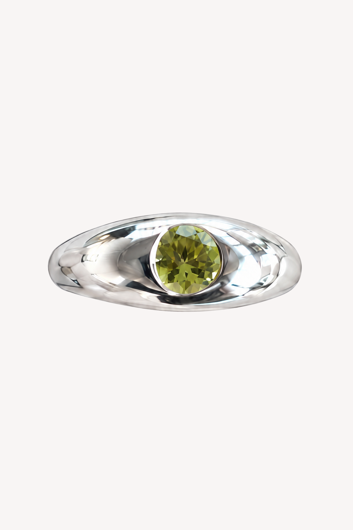Cloud Peridot Ring