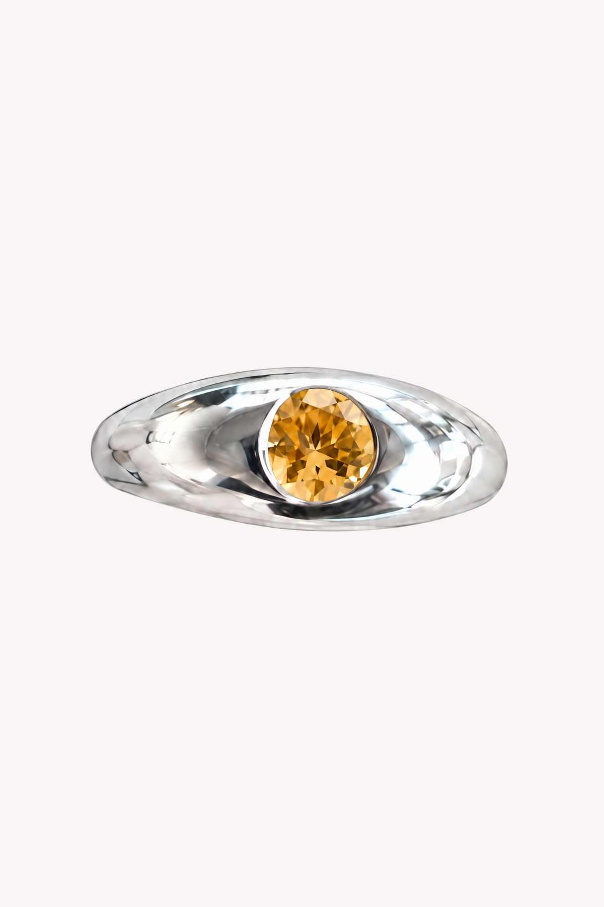Cloud Citrine Ring