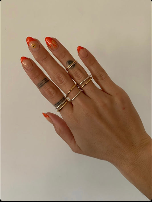 Midi Set Rings Silver